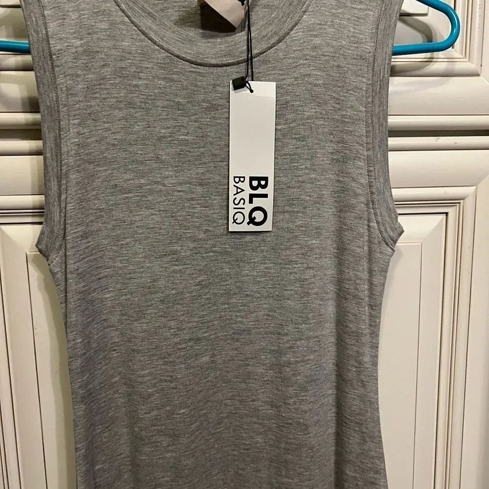 BLQ Basic Revolve Women's Grey Midi Tank Dress Size 1